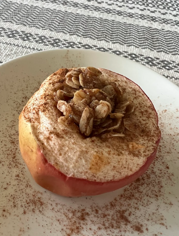 Baked Apple with Cinnamon Muffin Mix
